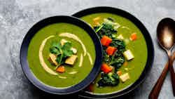 Cassava Leaf and Spinach Soup (Soupe aux Feuilles de Manioc et aux Épinards)