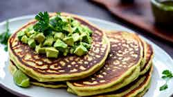 Cassava Pancakes with Avocado Salsa (Inyota ye Igitoke n'Isalsa ye Avocado)