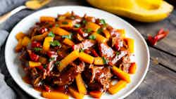 Cerdo Desmenuzado Con Bbq De Mango (mango Bbq Pulled Pork)