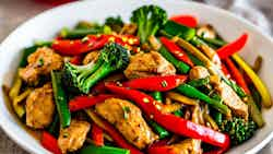 Cha Kroeung Moan (spicy Chicken Stir-fry)