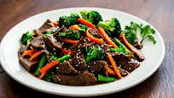 Chao Niu He (stir-fried Beef With Broccoli)