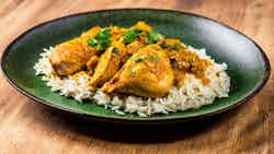 Chicken Cooked With Parboiled Rice (chilka Chicken)