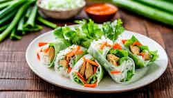 Chicken Kelaguen Summer Rolls