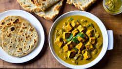Chicken Korma With Flaky Bread (murgir Korma With Paratha)