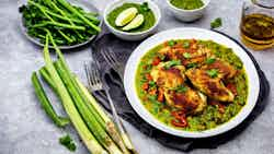 Chicken With Green Chili (ayam Sambal Hijau)