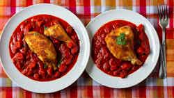 Chicken With Tomato Sauce (somali Digaag Iyo Suugo)
