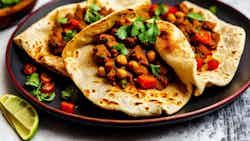 Chole Bhature Burritos