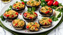 Christmas Island Crab Stuffed Mushrooms