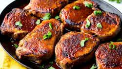 Chuletas De Cerdo Con Salsa De Tamarindo (tamarind Glazed Pork Chops)