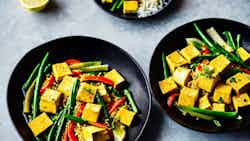 Cin Kyan Kyaw (fragrant Lemongrass Tofu Stir Fry)