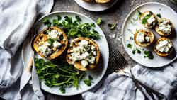 Ciuperci Umplute Cu Branza Feta (stuffed Mushrooms With Feta Cheese)