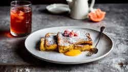 Cloudberries and Cream French Toast (Lakkahillo ja kerma ranskalainen paahtoleipä)