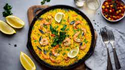 Coastal Celebration: Dorset Seafood Paella With Saffron Rice