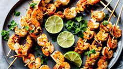 Coconut And Lime Prawn Skewers