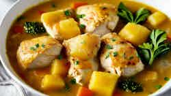 Coconut and Pineapple Chicken Stew (Ragoût de Poulet à la Noix de Coco et à l'Ananas)