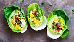 Coconut Bread Salad Lettuce Cups (titiyas Kelaguen Lettuce Cups)