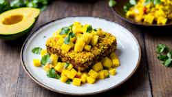 Coconut Crusted Tofu With Mango Salsa