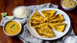 Coconut Curry Chicken Roti