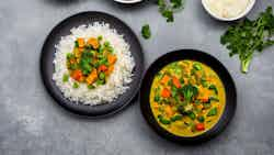 Coconut Curry Vegetables With Jasmine Rice