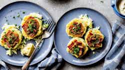 Colcannon Cakes With Bacon Jam