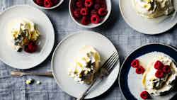 Cornish Clotted Cream And Raspberry Pavlova
