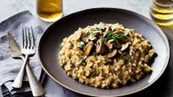 Corsican Chestnut and Mushroom Risotto (Risotto aux Châtaignes et Champignons Corses)