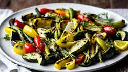 Corsican Herb and Lemon Marinated Grilled Vegetables (Légumes Grillés Marinés aux Herbes et Citron Corse)