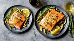 Corsican Lemon and Herb Roasted Salmon (Saumon Rôti au Citron et aux Herbes Corse)