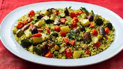 Corsican Roasted Vegetables with Herbed Couscous (Légumes Rôtis Corse avec Couscous aux Herbes)