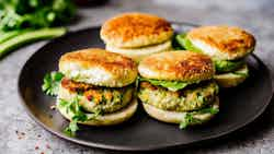 Coxinha Burger with Pão de Queijo Buns (Hambúrguer de Coxinha com Pão de Queijo)