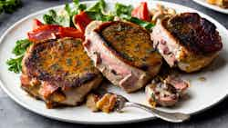 Creamy Mushroom and Bacon Stuffed Pork Chops (Krämig Svamp- och Baconfyllda Fläskkotletter)