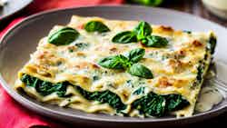 Creamy Mushroom And Spinach Lasagna