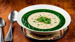 Creamy Mushroom and Spinach Soup (Şorba)