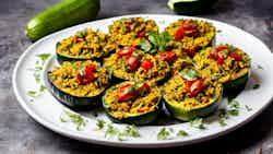 Creole Style Stuffed Zucchini