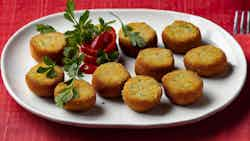 Croquetas De Pimientos Del Piquillo Y Queso De Cabra (piquillo Pepper And Goat Cheese Croquettes)