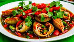 Cumi Balado Hijau (green Chili Stuffed Squid)