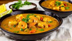 Curry Shrimp And Dhalpuri Delight