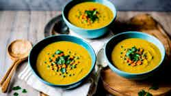 Dairy-free Coconut Curry Lentil Soup