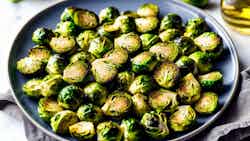 Dairy-free Garlic Roasted Brussels Sprouts