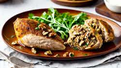 Dajaj Mahshi (date And Walnut Stuffed Chicken)