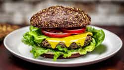 Dark Rye Bread Burger (schwarzbrot Burger)