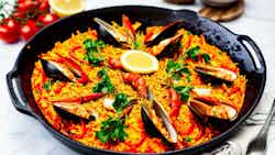 Devilish Seafood Paella