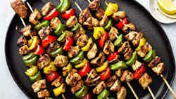 Djaj Kebab (grilled Chicken Skewers With Herb Marinade)