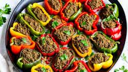 Dolma Fil Fil (iraqi Stuffed Bell Peppers With Rice And Beef)