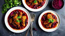 Doro Key Wat (ethiopian Spiced Chicken And Beetroot Curry)