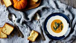 Dorset's Autumn Harvest: Pumpkin And Sage Soup With Dorset Blue Vinny Croutons