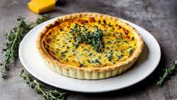 Dorset's Cheesy Delight: Dorset Cheddar And Onion Tart With Thyme