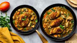 Egyptian Molokhia Stew With Chicken