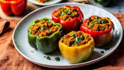 Ekpang Nkukwo Stuffed Bell Peppers (Poivrons Farcis à l'Ekpang Nkukwo)