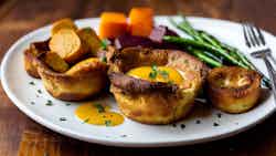 English Yorkshire Pudding With Roast Beef